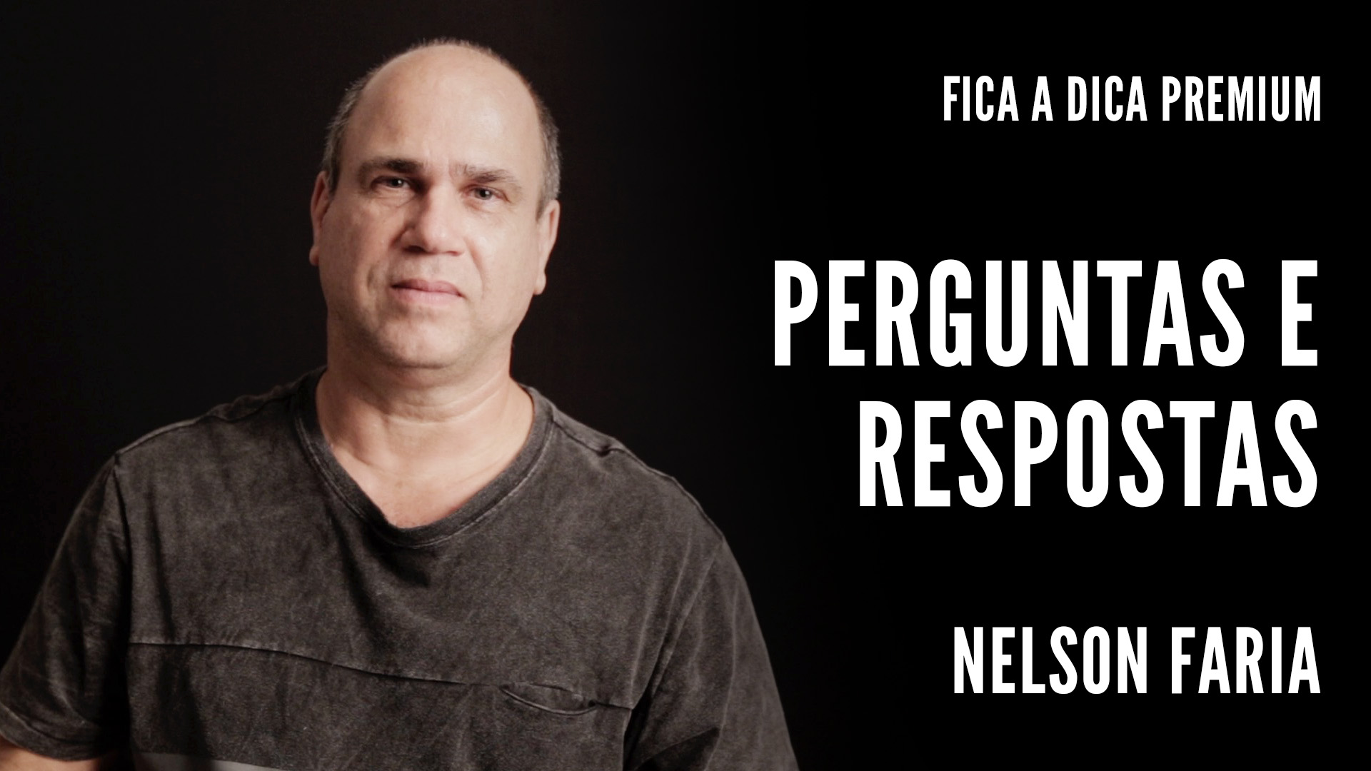 nelson faria com título "perguntas e respostas"